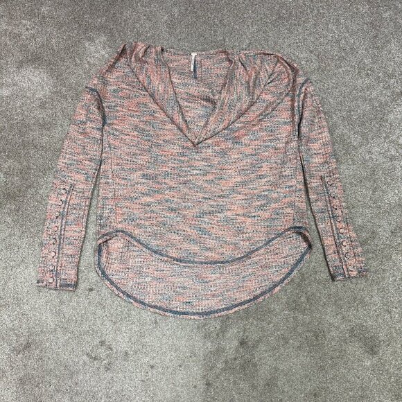 Free People Sweaters - Free People Sweater Womens Red Green Long Sleeve Size Small Pullover